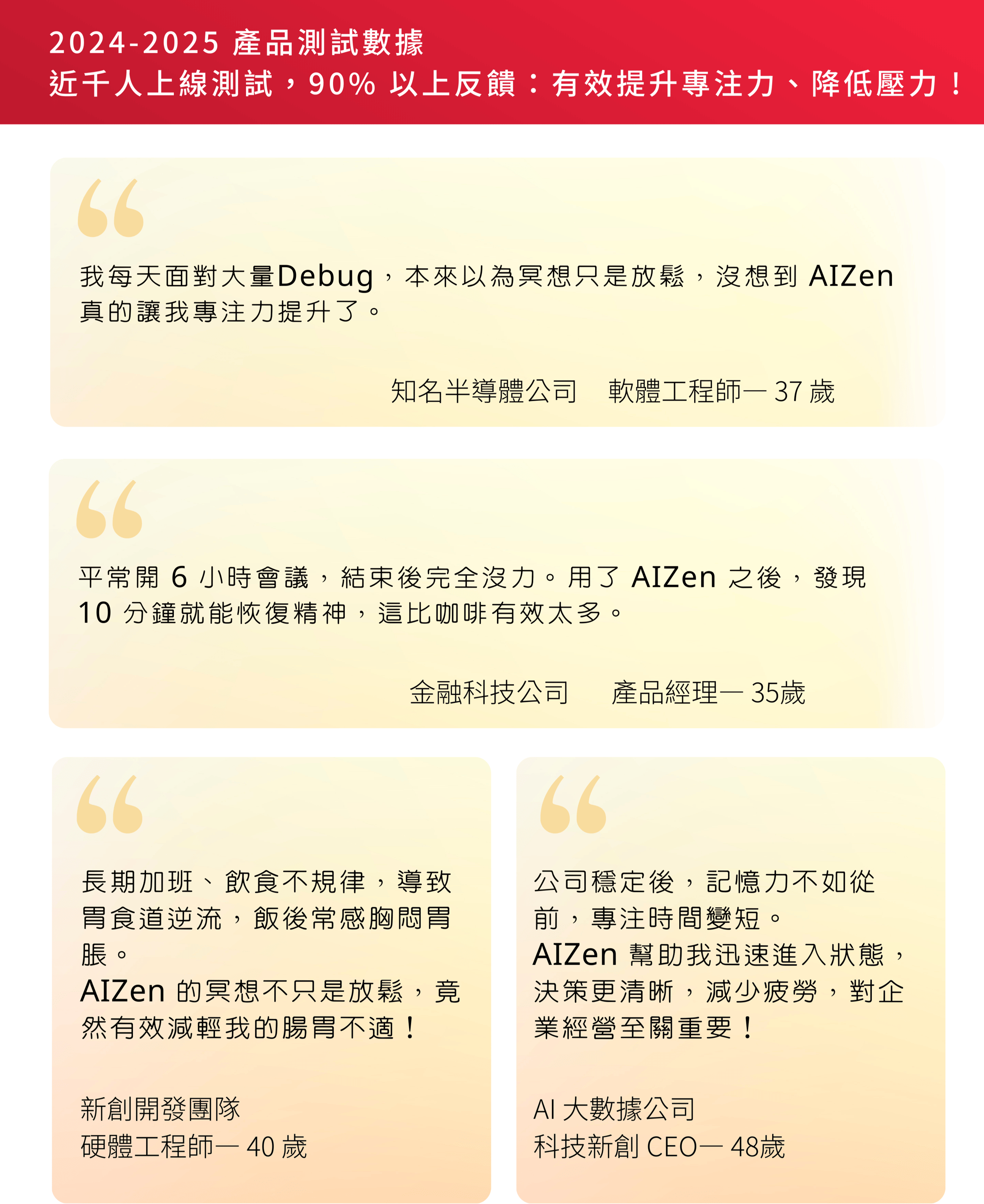 使用心得見證 幫助降低壓力